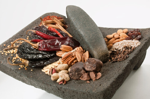 The complex ingredients required to make mole.
