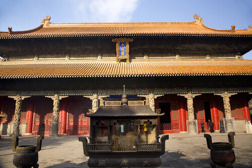 The historic Confucius Temple in Qufu.