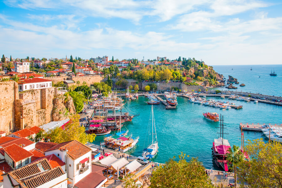 The Roman Harbour Port in the old town of Kaleici.