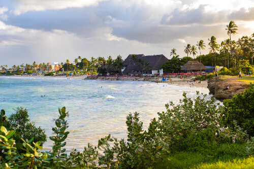 A beautiful sunset in Dar es Salaam Beach.