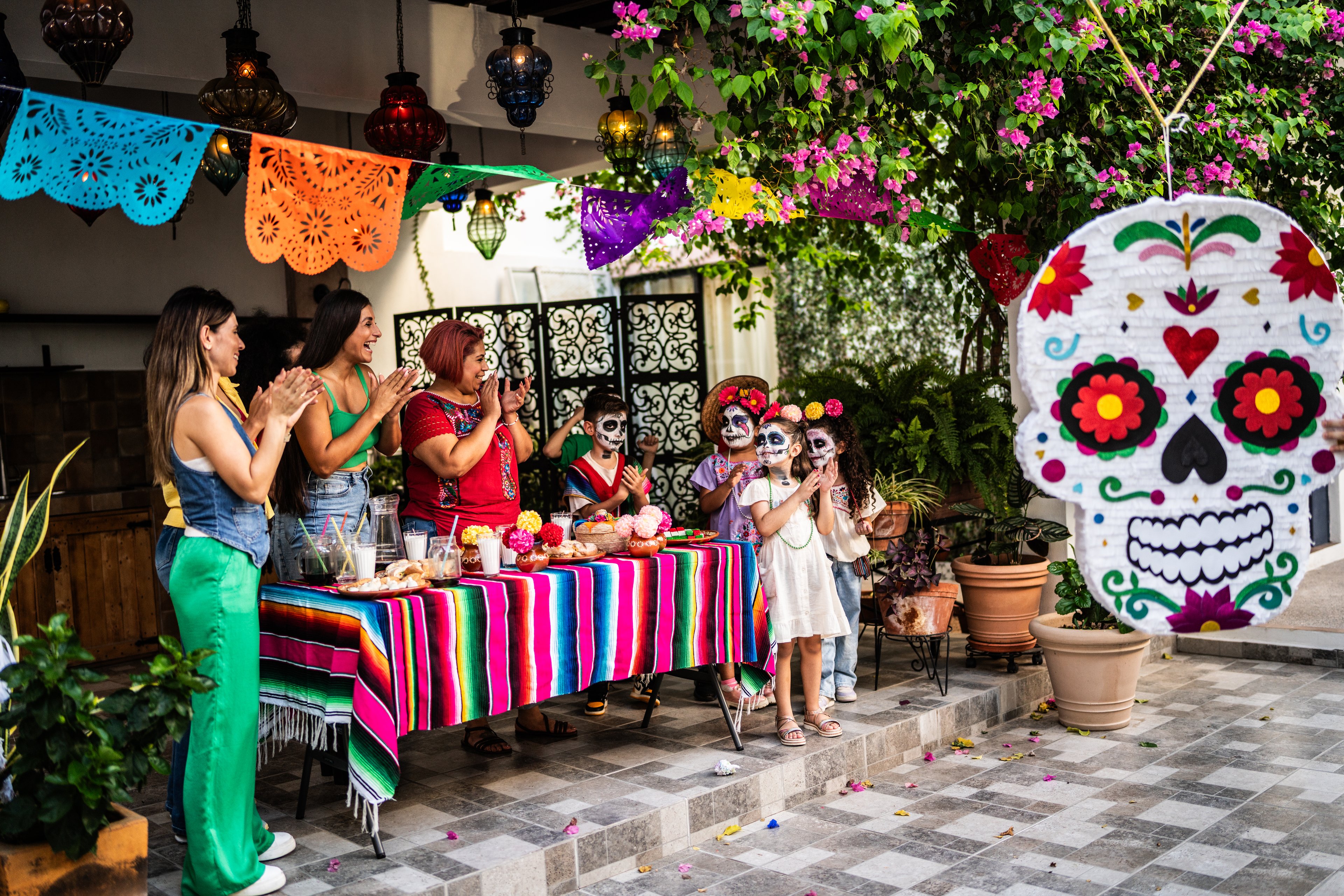 The Day of the Dead family celebrations in Mexico City
